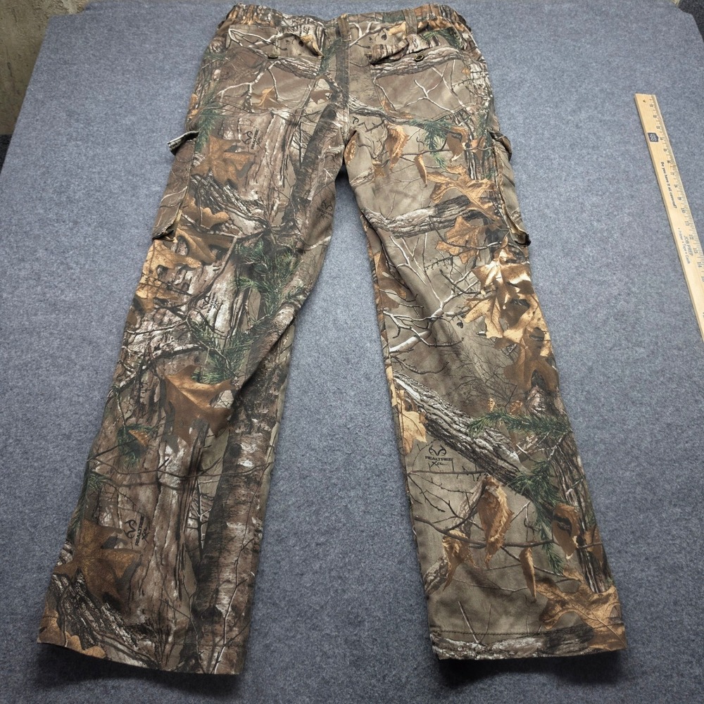 Realtree Xtra Camo Cargo Pants Mens 32x30 Brown Hunting Outdoor Utility Trousers